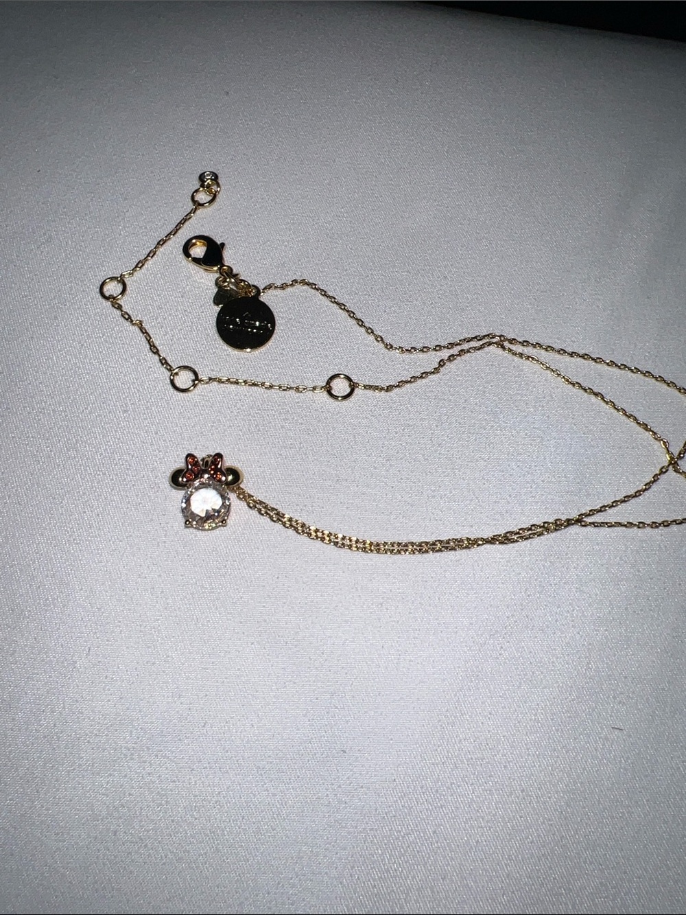 Kate Spade - Minnie Gold Crystal Pendant Necklace